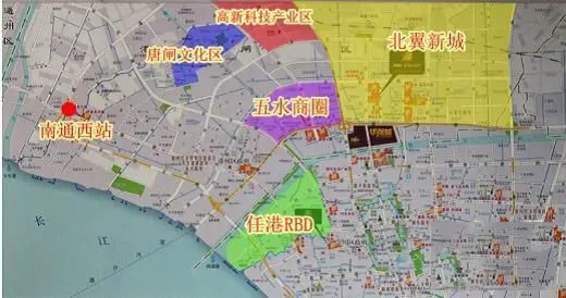 在此西南方向为任港rbd,北邻港闸文化旅游区及上海市北高新(南通)科技