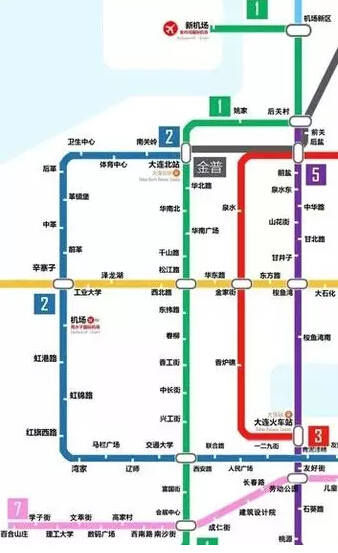 全|2020年大连地铁线路图 地铁盘布局必备