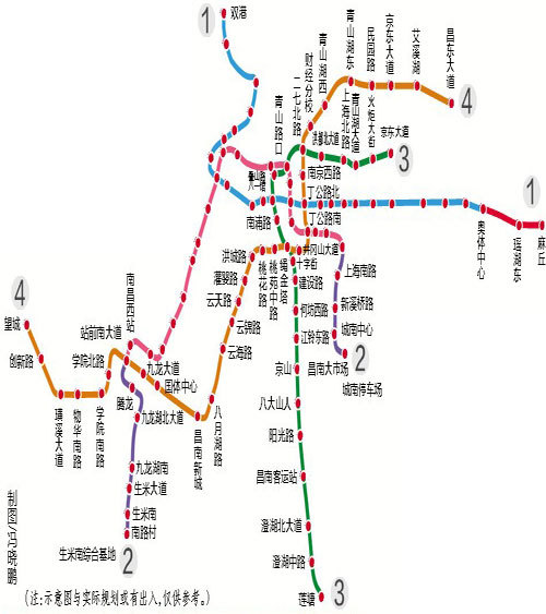 南昌地铁3号线将对接昌抚轻轨图片