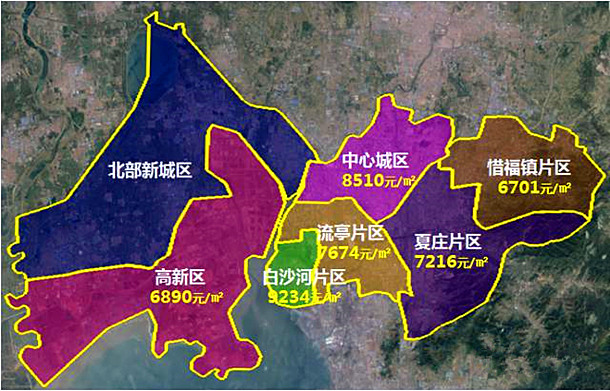 青岛城阳区各 分布图(数据来源:鹏翔数据 )