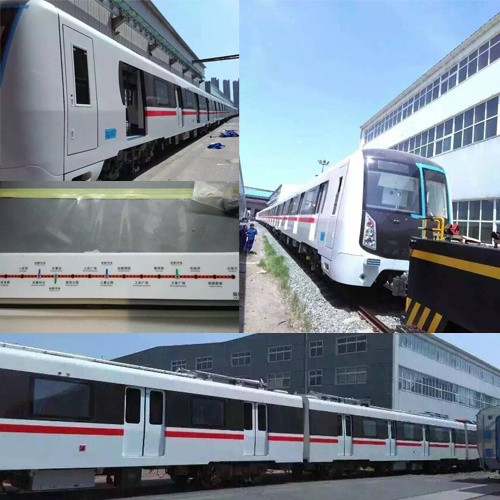 长春地铁1号线首列车已经落地,据称长春地铁车辆全长119.
