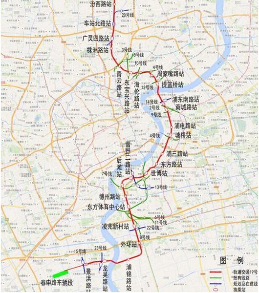 中透露:从2017年至2025年,上海规划再建设9条轨道交通线路,将在2020年