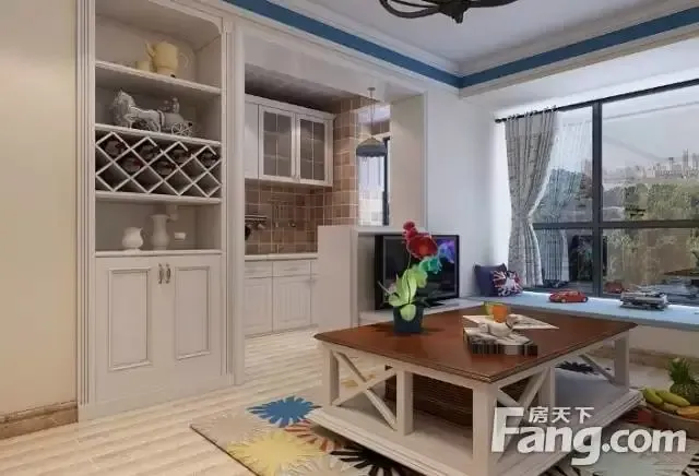 小户型地中海案例欣赏 47平米一居室五脏俱全