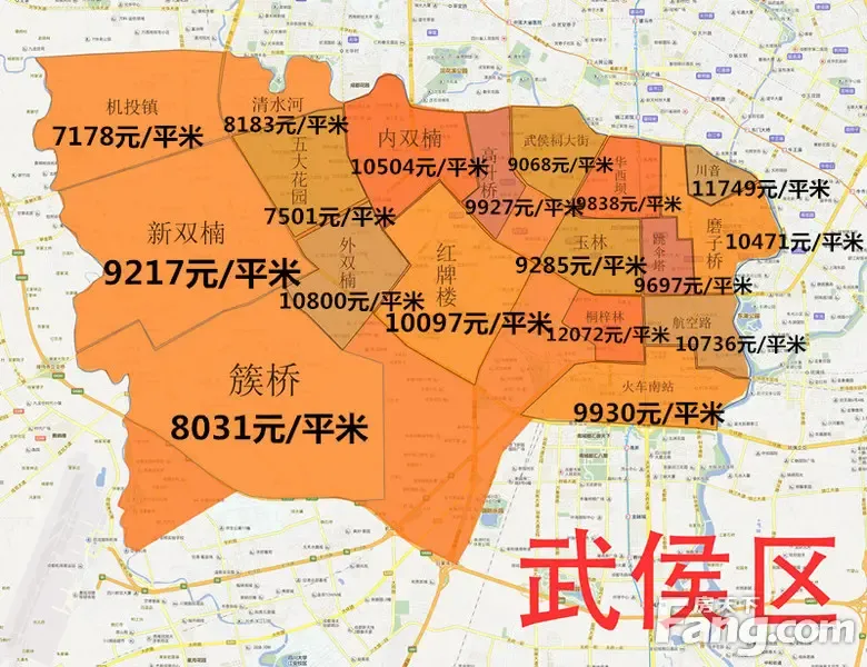 【潍坊】深度评房 :2016年7月成都房价地图新