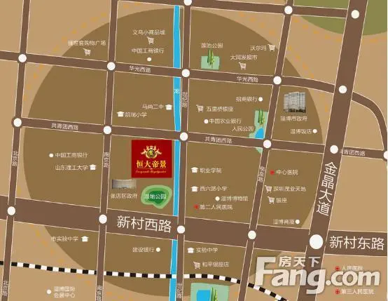 【淄博】楼盘软文:百亿级城市配套 淄博唯此恒大帝景