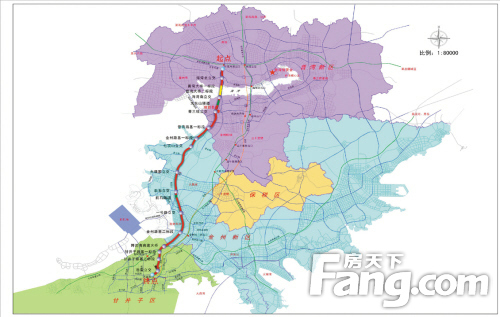 介绍,渤海大道工程全线路基,桥隧共划分为18个标段(普湾经济区7个