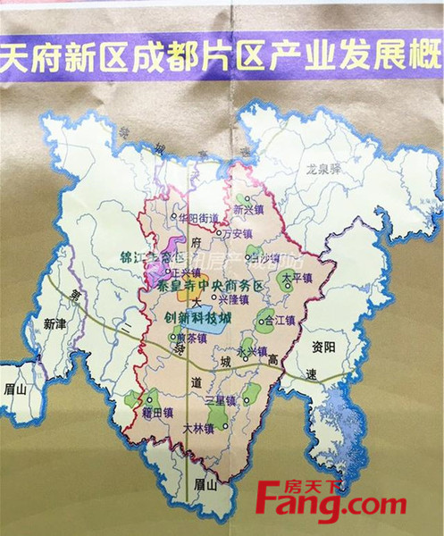以上区域中由成都市直接管理的只有双流区的万安镇,兴隆镇,新兴镇图片