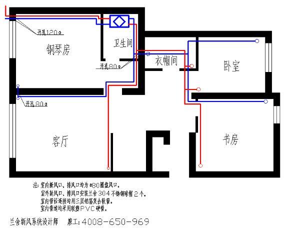 我家的兰舍中央新风系统是如何安装的