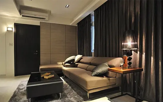 100平米旧房翻新 深色搭配营造优雅氛围-家居快讯-杭州房天下家居装修