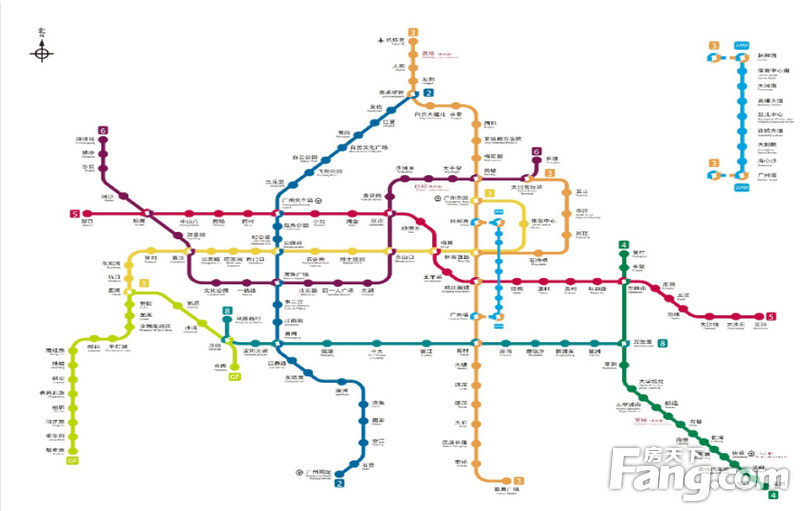 广州地铁票价查询方法 附2016广州地铁 线路图-广州新房网-房天下