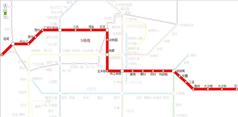 【广州】知识 :广州地铁5号线线路图-楼市热议业主论坛- 北京搜房网