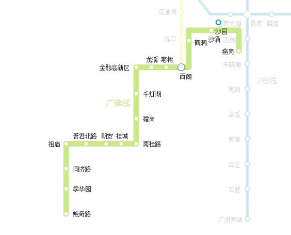 广州 站路线图