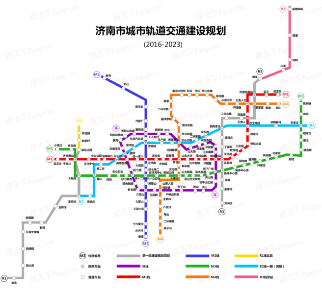 济南 轻轨规划线路图