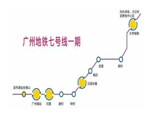 广州地铁7号线 线路图图片