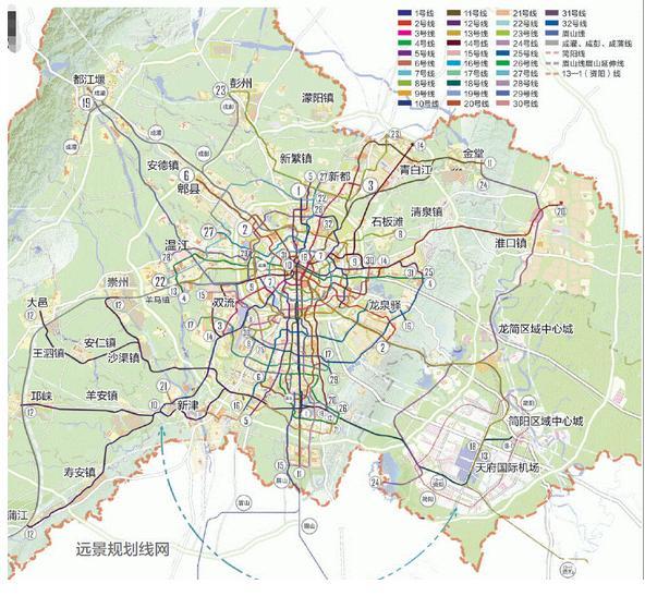 成都地铁规划图