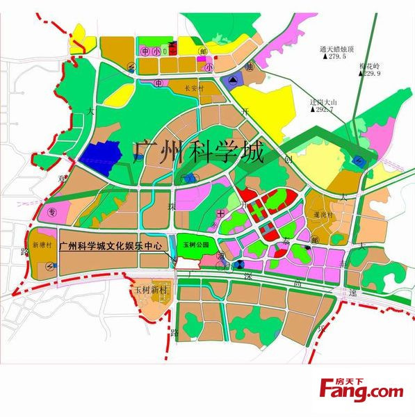 被定为为广州 重点规划的高新技术开发区的科学城板块,已有100多家
