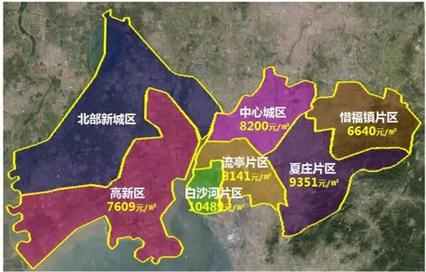 青岛城阳区各片区分布图(数据来源:鹏翔数据中心)图片