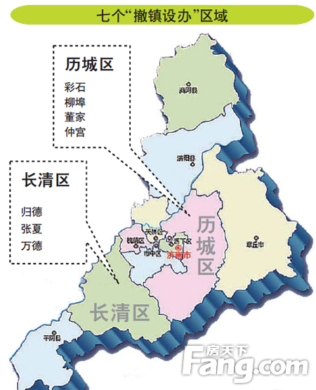 日前,济南市政府下发通知,同意对历城区和长清区部分行政区划做出