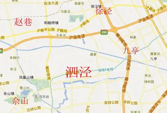 松江泗泾到青浦徐泾有多远 松江泗泾青浦徐泾交通