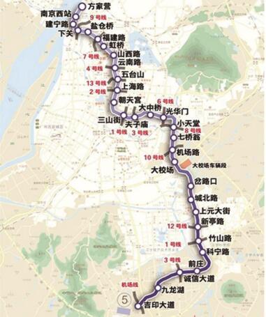 地铁5号线站点位置全确定 江宁迎交通利好-南京二手房