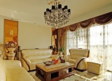 小户型装修案例 100平米三室两厅欧式风格装修