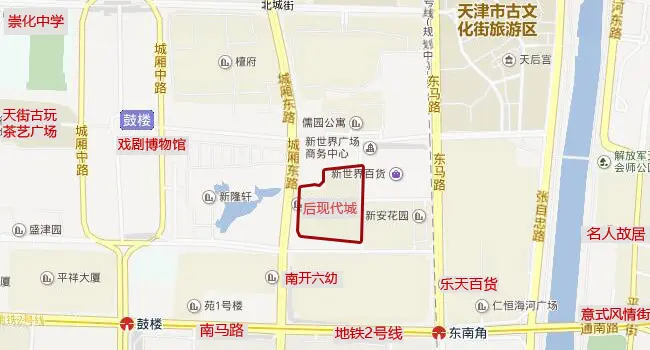 后现代城小区地段交通
