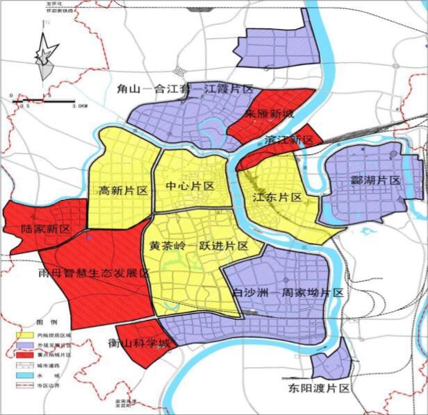 衡阳中心城区示意图图片