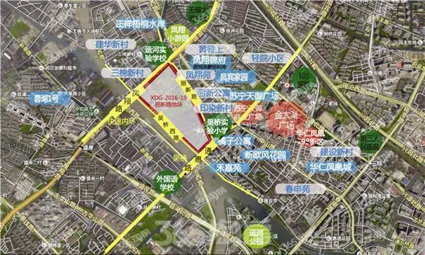梁溪区凤翔路南侧,丽新路西侧,原来的北塘区,周边以老小区为主,如黄巷