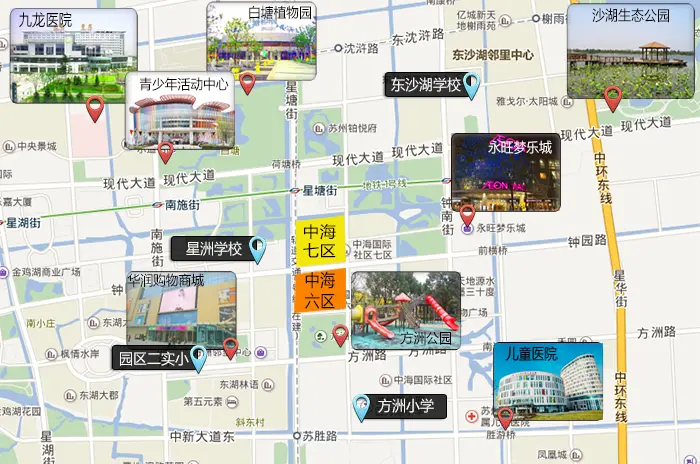 中海国际社区周边配套图