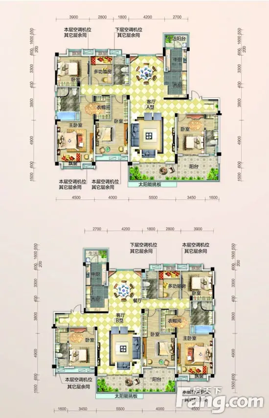 孝感碧桂园115-260㎡洋房及别墅户型图品鉴(多图)