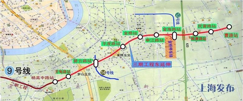 上海目前的地铁图(点击图片可查看大图)   每一条地铁线路的修建