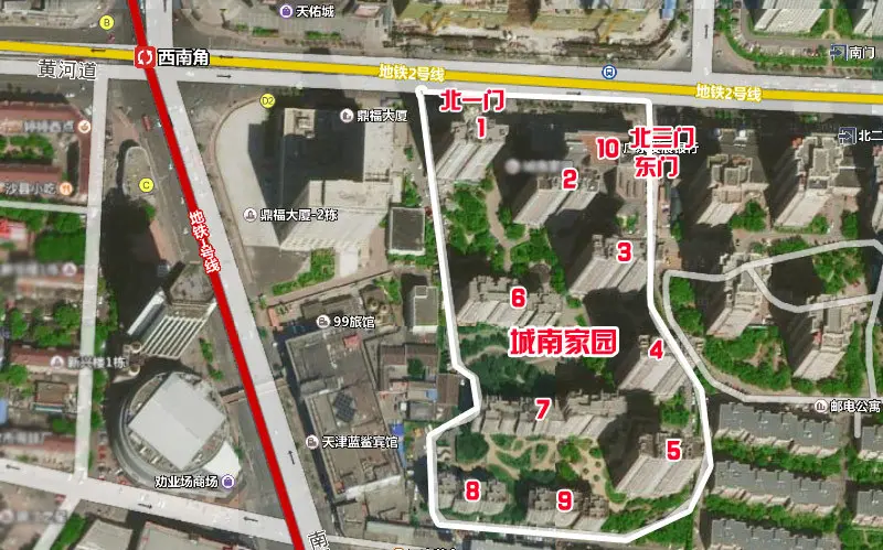城南家园楼做图
