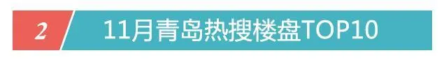 青岛买房买哪好 看11月热搜楼盘排行榜就知道！