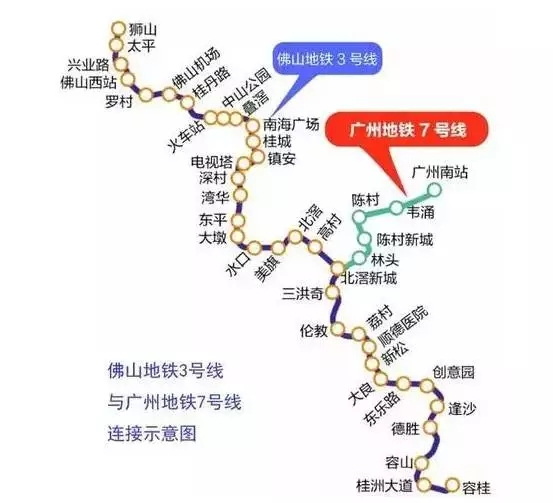 新交通规划曝光 广州13条地铁线接佛山图片