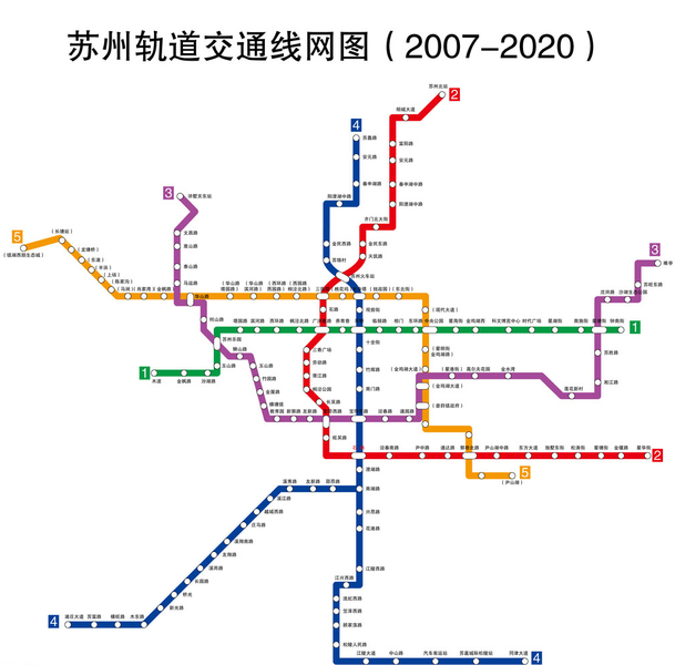 苏州各区地铁线路大