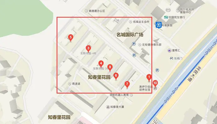 友联花园地图标点