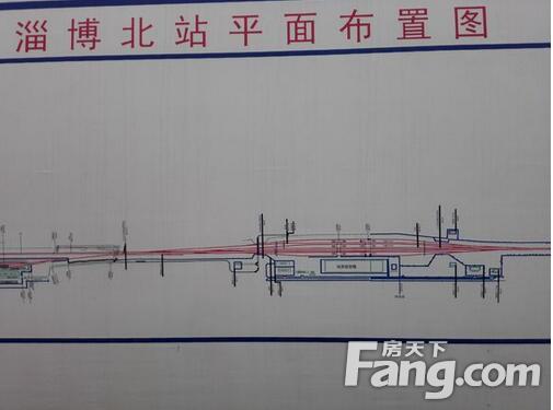 淄博高铁北站平面规划图大曝光 还有施工实拍图