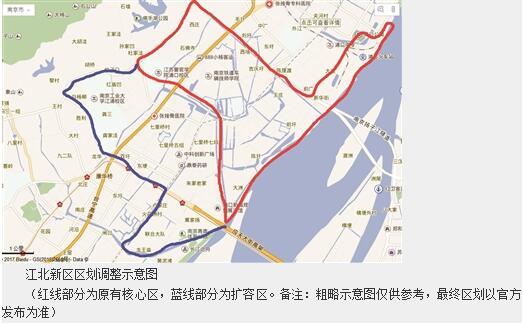 浦口区对江浦,顶山两街道部分区划进行调整,将东起七里河与城南河入图片