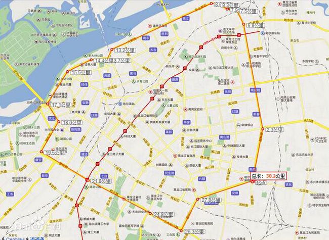 哈尔滨市二环路是在1990年调整哈尔滨市路网规划时确定的,定性为城市图片