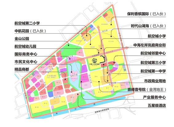 金湾航空城规划图