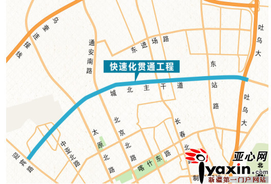 乌市城北主干道将升级城市快速路 全长10.4公里