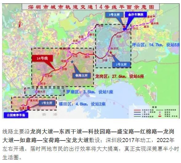 深圳地铁14号线走向曝光!龙岗,临深楼盘小区该关注谁?