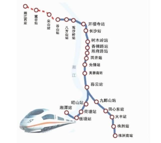 好消息!湘潭到长沙,株洲要开通磁浮列车啦(附大致走向图)