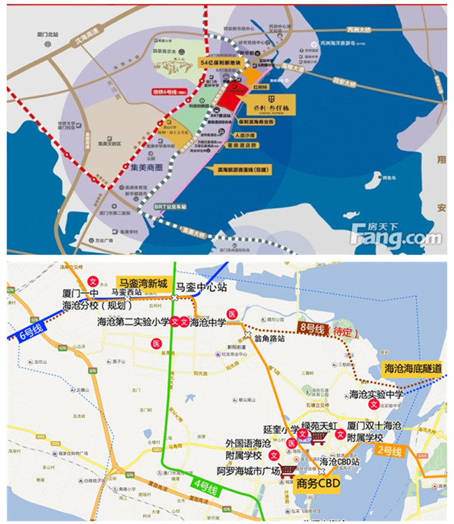 交通状况PK：保利有BRT 融侨有未来地铁