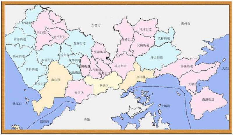 2017年一份比较新的深圳地图 每个深圳人都关注鹏城新图片