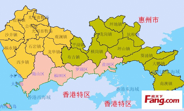 2017年一份比较新的深圳地图 每个深圳人都关