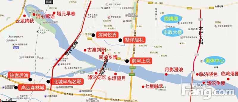 曝滹沱两岸楼盘集聚房源紧俏 12景实时进展!