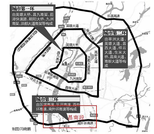 南昌外环高速交通圈加速形成 昌南发展日益成熟