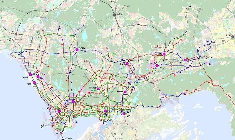 深圳地铁1年运送136亿乘客未来32条地铁线全部曝光