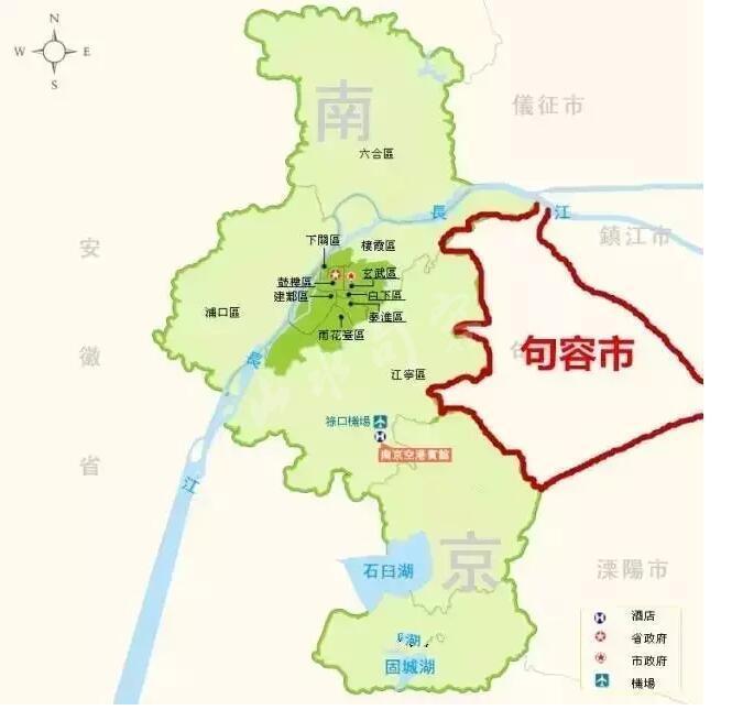 并且,在行政区划上,南京和句容曾是一家.